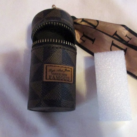 NWOT UNBRANDED Keychain Purse Fob Brown - Picture 6 of 7